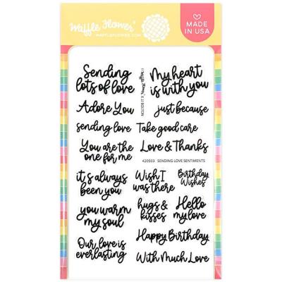 Waffle Flower Crafts Clear Stamps - Sending Love Sentiments